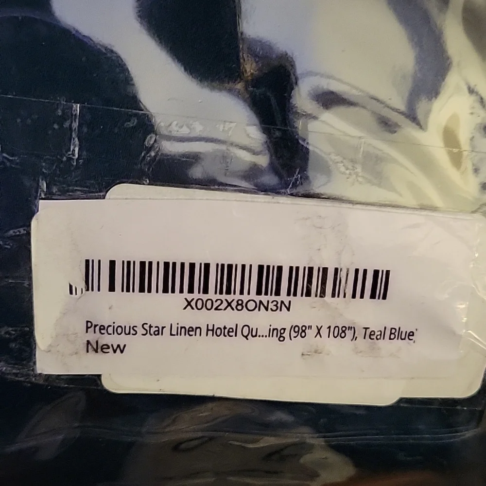 PRECIOUS STAR LINEN teal solid Super King 98x108 3 pc Duvet cover set cotton New